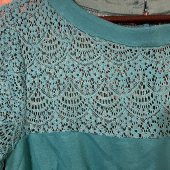 Teal Nanette Lepore Dress with lace detail - Picture 2 of 6